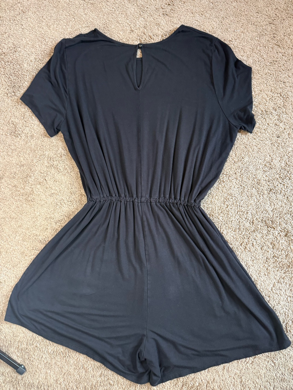 Chic Soul Black Ruched Drawstring Tunic - Picture 3 of 3